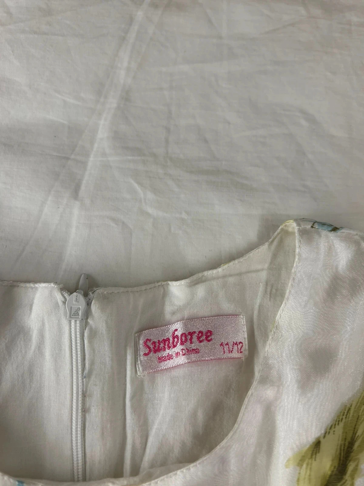 Witte en blauwe vintage sunboree jurk – photo 8